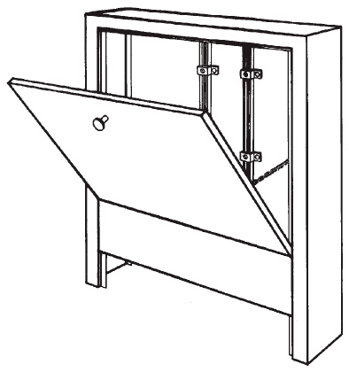 ШРН-1 шкаф коллекторный наружный для коллекторов от 1 до 5 контуров